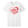 Polska heart with mountains Polish t-shirt - white tee