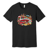 Polska colorful Poland collage Polish t-shirt - black tee