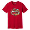 Polska colorful Poland collage Polish t-shirt - red tee