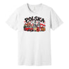 Polska Poland icons graffiti Polish t-shirt - white tee