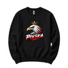 Polska crowned eagle head Polish crewneck sweatshirt - black