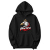 Polska crowned eagle head Polish hoodie - black