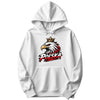 Polska crowned eagle head Polish hoodie - white
