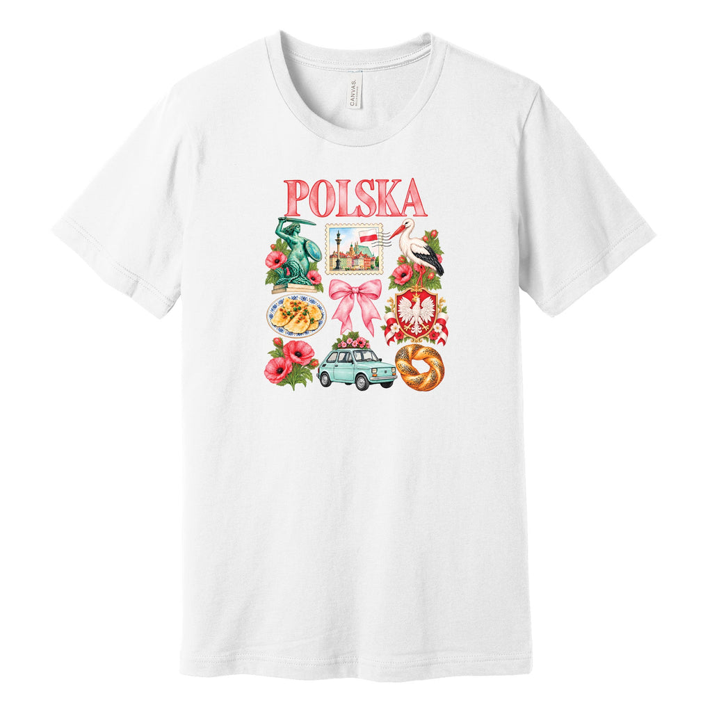 Polska coquette Poland icons Polish t-shirt - white tee