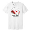 Polska w sercu red poppies Polish t-shirt - white tee