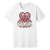 Polska black and red folk heart Polish t-shirt - white tee