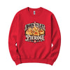 Born to Eat Pierogi Polish crewneck sweatshirt in red