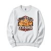 Born to Eat Pierogi Polish crewneck sweatshirt in white