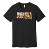 Polska landmarks letters Polish t-shirt in black