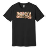 Polska blush pink landmarks letters Polish t-shirt in black