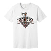 Polska Highlander axe and mountains Polish t-shirt in white