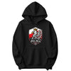 Polska crowned eagle shield with mountains Polish hoodie in black