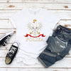 Polska white crowned eagle with flag ribbon Polish t-shirt on woman