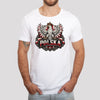 Polska distressed crowned eagle shield Polish t-shirt lifestyle photo