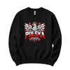 Polska graffiti crowned eagle Polish crewneck sweatshirt in black