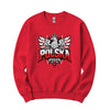 Polska graffiti crowned eagle Polish crewneck sweatshirt in red