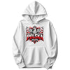 Polska graffiti crowned eagle Polish hoodie in white