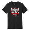 Polska graffiti crowned eagle Polish t-shirt in black