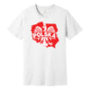 White T-shirt with red and white Poland map, eagle and POLSKA banner